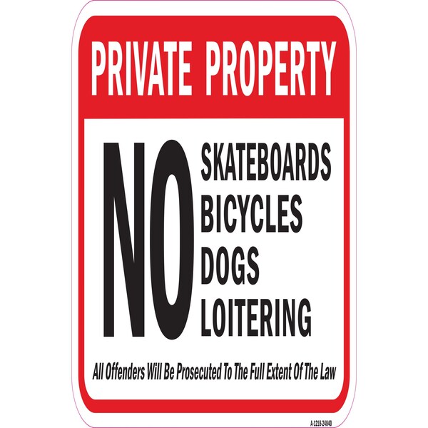 Signmission Safety Sign, 12 in Height, Aluminum, 24840 A-1218-24840 - main